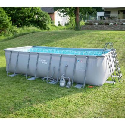 Summer Waves Elite Frame pool med filterpumpe og stige, 132 x 274 x 549 cm