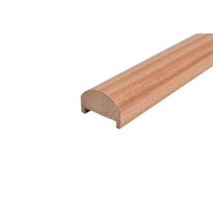 Mahogni håndliste profil 7, 100% FSC, 45 x 70 mm med 10 x 55 mm udfræsning i bund