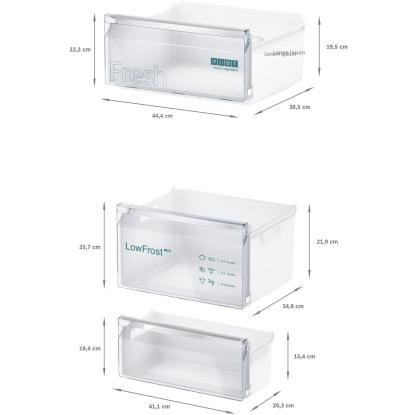 Siemens iQ100 integrerbart kølefryseskab KI87V5SE0, 200 + 70 liter