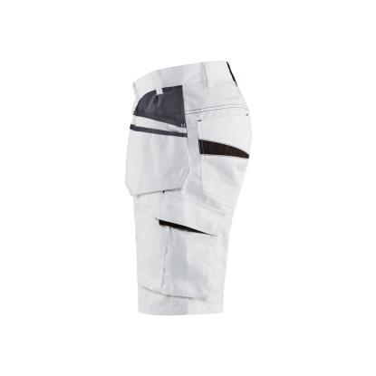 Blåkläder 1099 shorts med stretch, hvid/mørk grå
