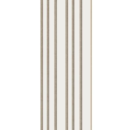 I-Wood Basic Mixed akustikpanel, hvidmalet, beige filt og lys kerne, folie, 16 x 300 mm 