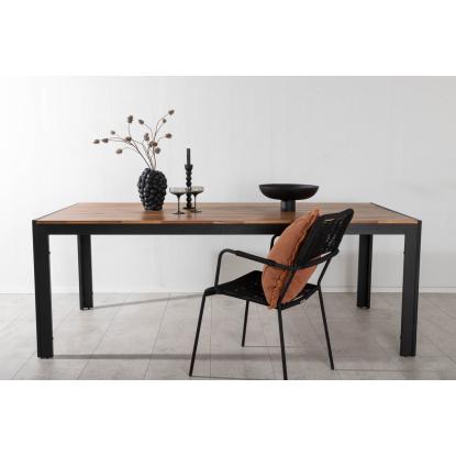 Venture Design Bois havebord, sort/natur, 75 x 90 x 205 cm