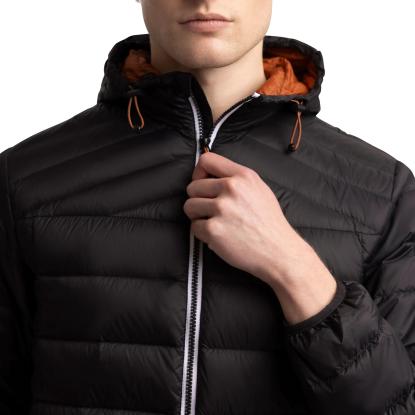 Trespass WHITMAN II packaway dunjakke med pose, herre, sort/rust