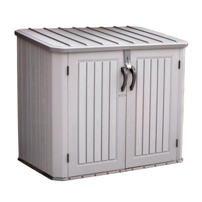 Lifetime Phil opbevaringsboks til affaldsspand, plast/stål, grå, 128 x 146 x 94 cm