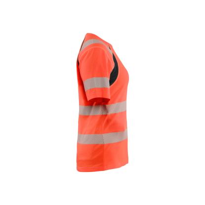 Blåkläder 3503 dame high vis t-shirt, hi-vis rød/sort
