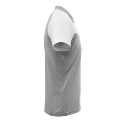 MASCOT ADVANCED poloshirt med brystlomme, grå-meleret/hvid