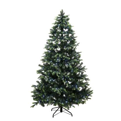 NORDIC WINTER Limited Edition juletræ, kunstig PE/PVC, Klasse A+, 180 x 124 cm med color og white LED
