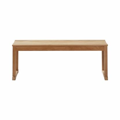 Cinas Vega havebænk, teak, 120 x 40 cm