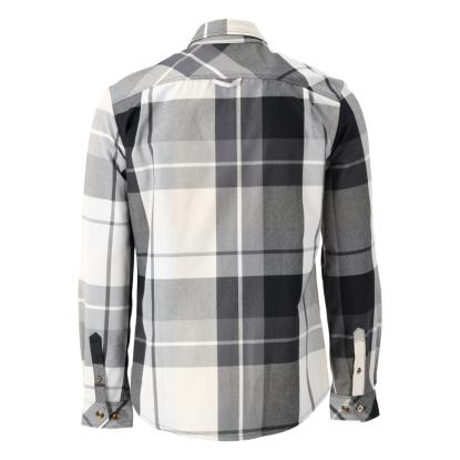 MASCOT CUSTOMIZED flannel skjorte, stengrå ternet