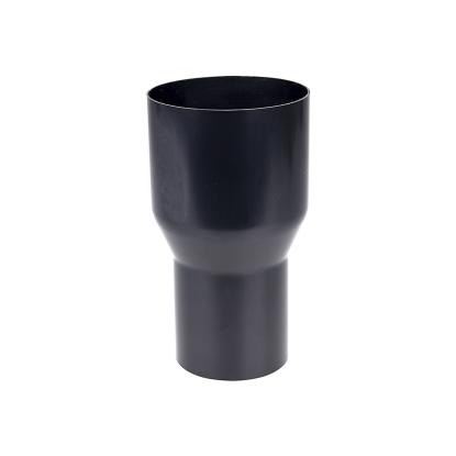 Plastmo overgang, PVC, Ø90/Ø75 mm, sort