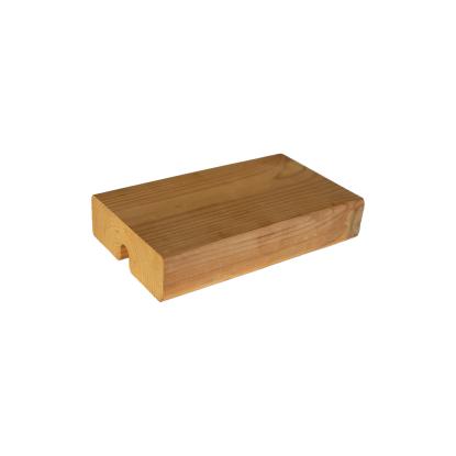 PLUS Wega bord/bænkesæt med 2 ryglæn, ThermoWood®, gyldenbrun/fyr - 177 cm