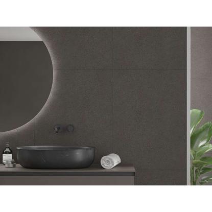 Fibo Cement vådrumspanel med 60 x 80 cm fliselook, 10 x 600 x 2400 mm, grey terrazzo gem stone