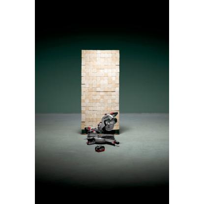 Metabo KGS 18 LTX BL 254 kap-/geringssav, 18V, med 2 x 8,0 Ah batteri og lader