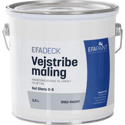 EFAdeck ® vejstribemaling, gul - 2,5 liter