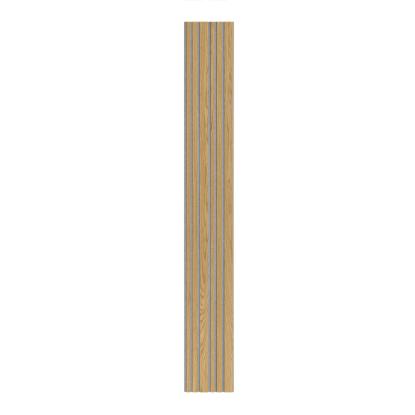 I-Wood Medio+ Mixed akustikpanel, klar olieret, grå filt og lys kerne, egefiner, 16 x 300 mm