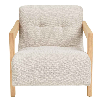 Caracas loungestol med armlæn, beige
