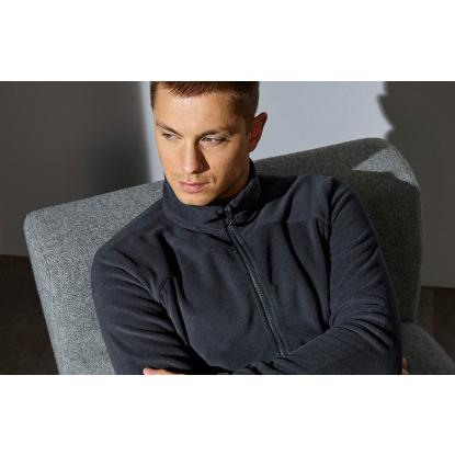 ID 0806 Zip-n-Mix mikrofleece cardigan, grå