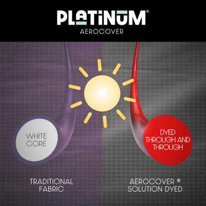 Platinum AeroCover overtræk til loungestol, antracitgrå, 100 x 100 x 70 cm