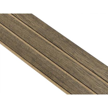I-Wood Basic 3-lamel akustikpanel, sort olieret, brun filt og sort kerne, egefiner, 17 x 300 mm 