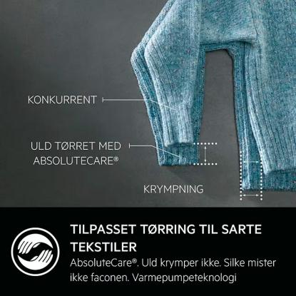 AEG 9000 AbsoluteCare Plus kondenstørretumbler med varmepumpe TR956C95S - 9 kg