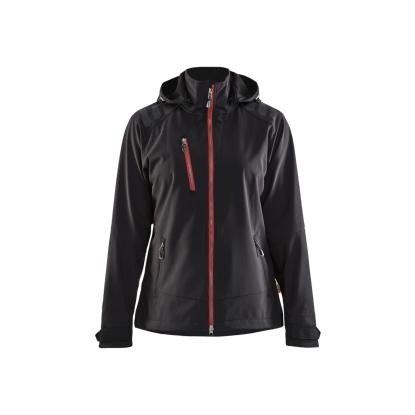 Blåkläder 4719 dame softshell jakke, sort/rød