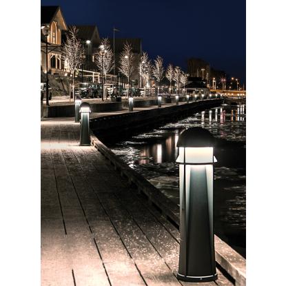 Norlys Narvik LED pullert, IP65, grafit