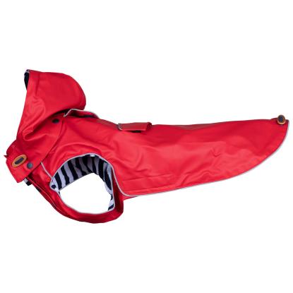 Trespaws SEADOG regnjakke til hunde, rød