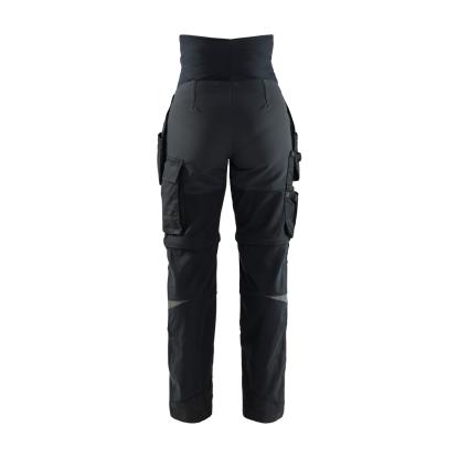 Blåkläder 7103 graviditets håndværkerbuks zip-off, sort