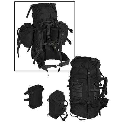 Mil-Tec Teesar vandrerygsæk, sort - 100 liter