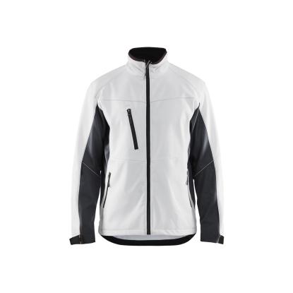 Blåkläder 4950 softshell jakke, hvid/mørk grå