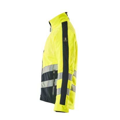 MASCOT SAFE SUPREME Sheffield fleecejakke, hi-vis gul/mørk marine