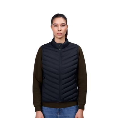ID 0893 bodywarmer vest med stretch, dame, navy