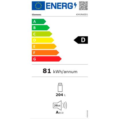 Siemens iQ500 integrerbart køleskab KI41RADD1, 204 liter