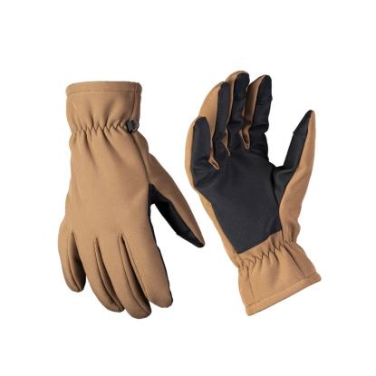 Mil-Tec softshell Thinsulate handsker, dark coyote brun 