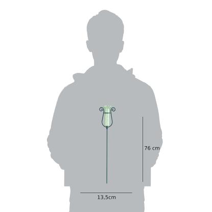 TFA regnmåler med stativ, grøn - 40 mm