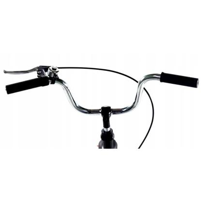Børnecykel, 24", foldbar, sort