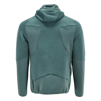 MASCOT CUSTOMIZED fleece hættetrøje med lynlås, lys skovgrøn