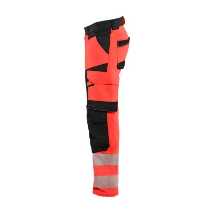 Blåkläder 1124 high vis buks 4-vejs stretch, hi-vis rød/sort