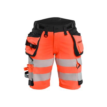 Blåkläder 7020 dame high vis shorts 4-vejs stretch, hi-vis rød/sort