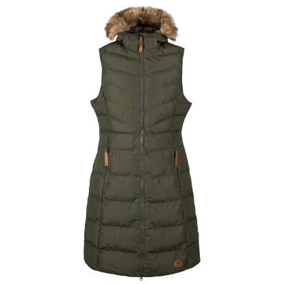 Trespass AUDREY GILET lang vest, dame, grøn