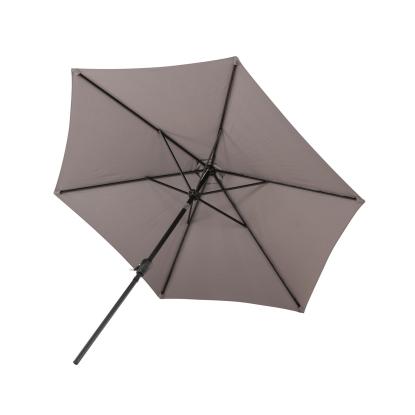 Venture Design Leeds parasol, sort/grå, Ø300 cm