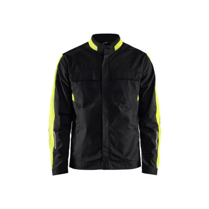 Blåkläder 4444 industri jakke stretch, sort/hi-vis gul