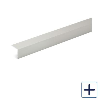 Habo SA14 selvklæbende kantliste med skruehuller, aluminium