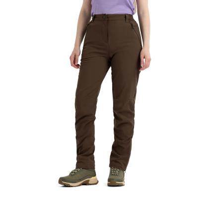 DLX TAWNY softshellbukser med stretch, dame, brun
