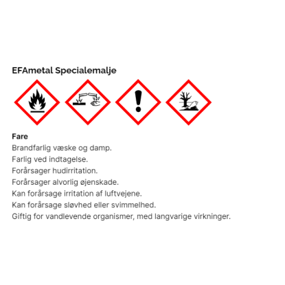 EFAmetal varmefast specialemalje, aluminium gl. - 5, 5 liter