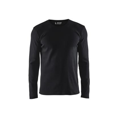 Blåkläder 3314 t-shirt lang ærme, sort