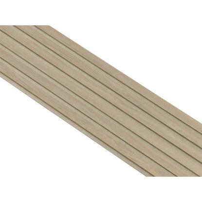 I-Wood Medio+ Original akustikpanel, hvid olieret, beige filt og lys kerne, egefiner, 16 x 300 mm