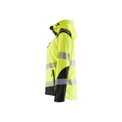 Blåkläder 4791 dame high vis softshelljakke, hi-vis gul/sort