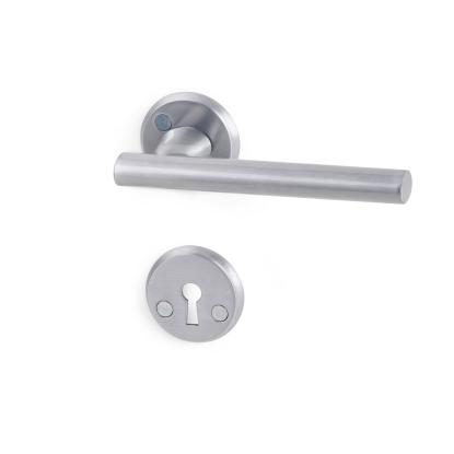 Habo Lyon dørgreb, indvendig, børstet aluminium, 55 x 135 mm