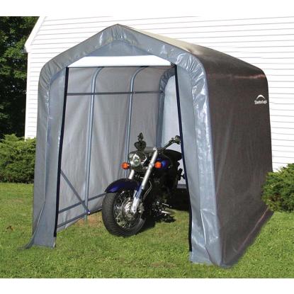 ShelterLogic Shed-in-a-Box teltgarage, grå - 5,4 m²